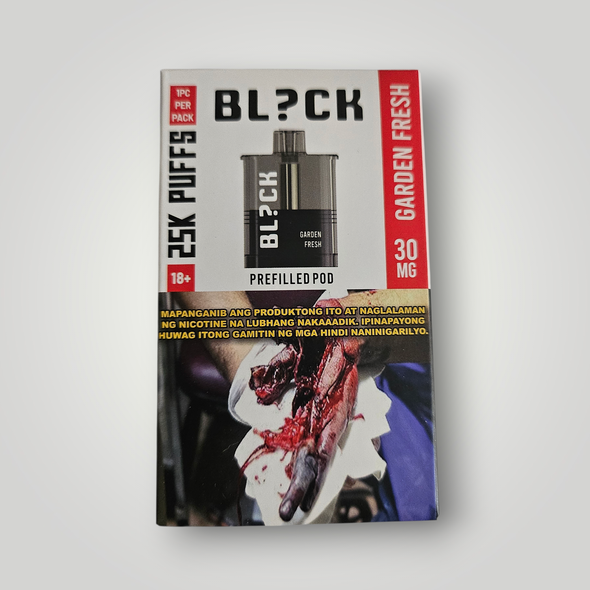 BLACK? 25k Puffs Prefilled Pod (30mg) Transparent